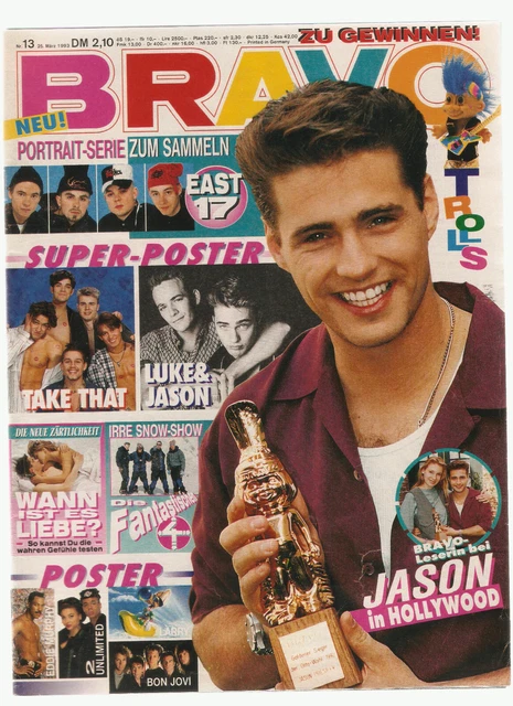 Bravo,Nr.13/1993,GUT,+Poster,u.a.Extrabreit,Michael Jackson,Hulk Hogan,Jason Pri