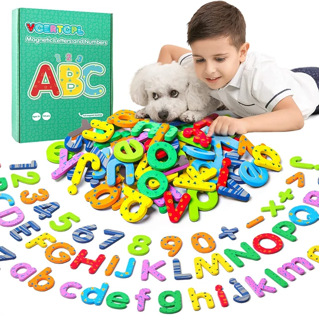 MAGNETIC LETTERS AND Numbers Fridge Alphabet Spelling Learning Toys for