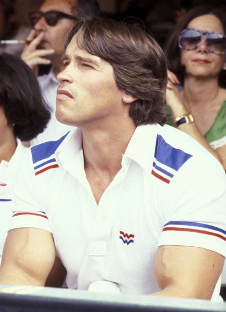 ARNOLD SCHWARZENEGGER AT Sixth Annual Robert F Kennedy Celebrity T- Old