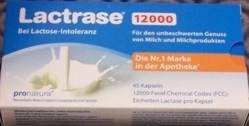 Lactrase 12000 FCC 45 K  Lactase 12.000 PZN 13704079 apf