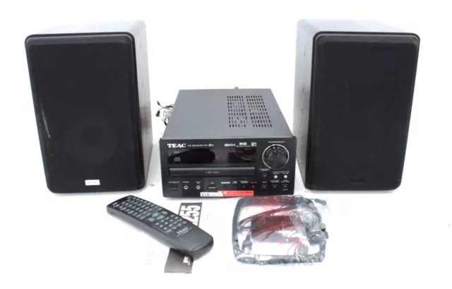 TEAC CR-H255 Micro Hi-Fi CD/Receiver System w/ Speakers & Remote - N44