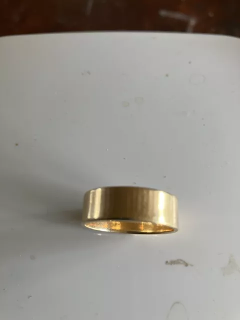 14k gold ring mens band used 5.9g Wear Or Scrap