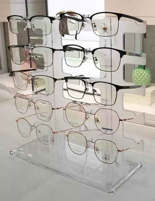 Brillenhalter für 10 Brillen Brillenständer Brillendisplay Brillenregal Acryl