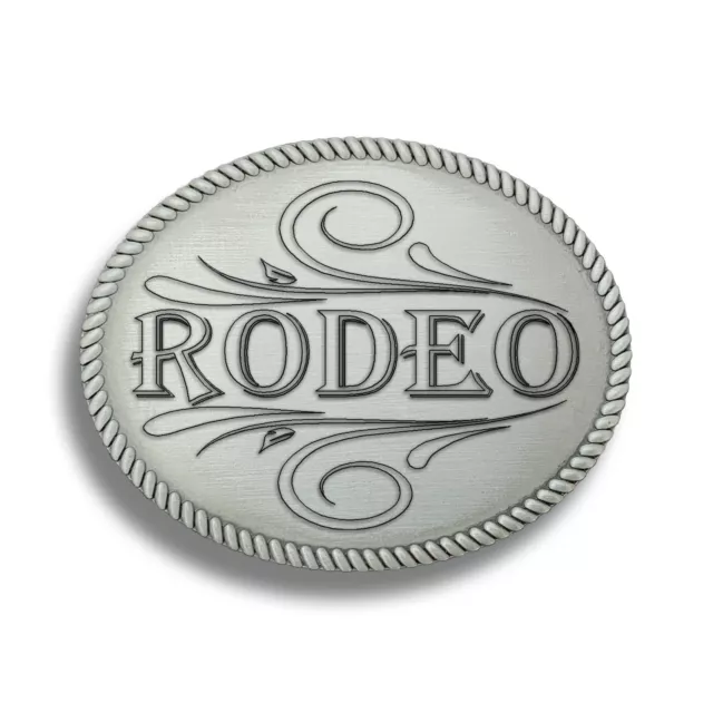 Engraved Belt Buckle, Personalized Oval Rope Buckle, Custom Silver Buckle