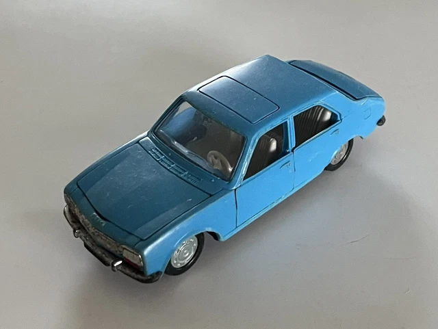 1/18 NOREV PEUGEOT 504 Cabriolet Avec Boîte Cabriole Orange Voiture