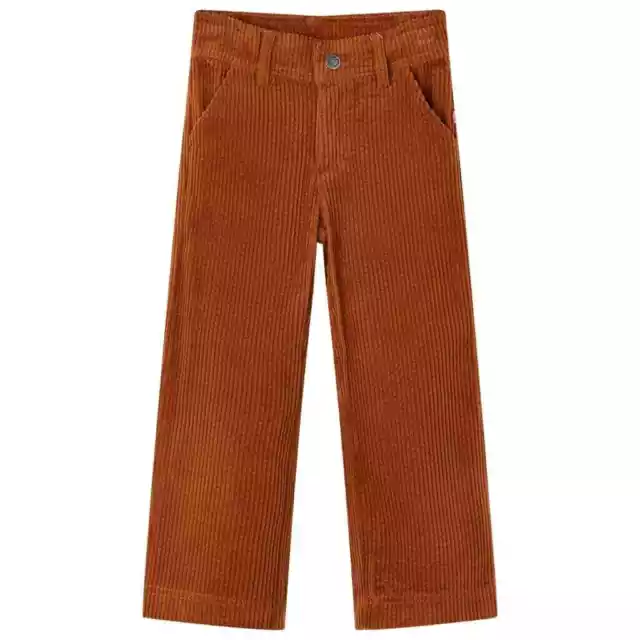 Pantalons pour enfants velours côtelé cognac 140 A2J5