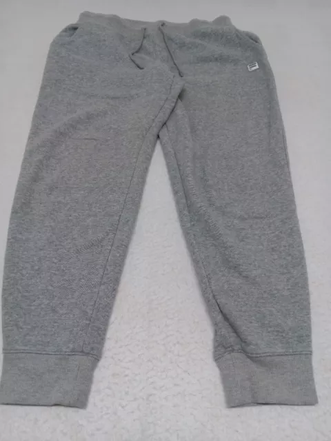 FILA MENS LARGE Grey Sweatpants Joggers Regular Cuffed Pockets Logo ...