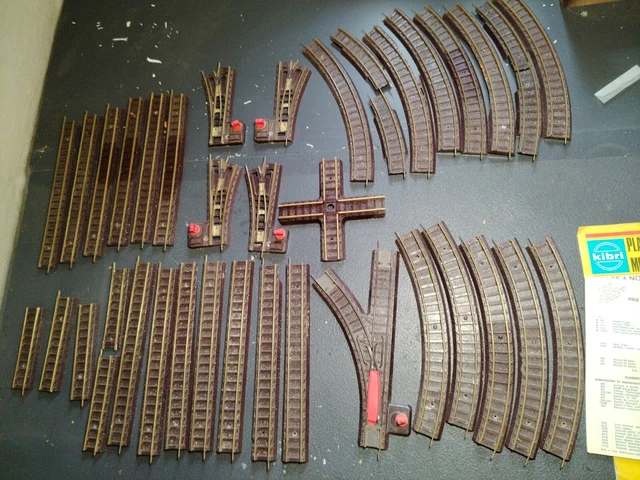 Lot De 8 Rails Courbes Jouef Vintage - Réf. 470 R 325 - Échelle HO - Années 70/80