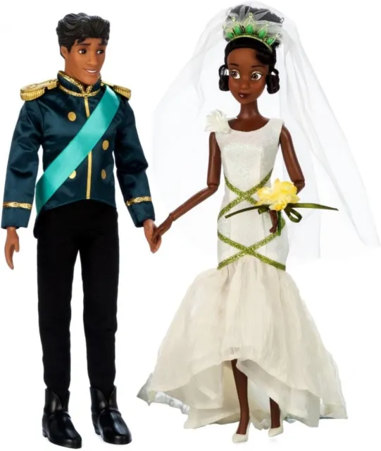 New In Box Disney Tiana And Prince Naveen Wedding Doll Set Princess And The Frog