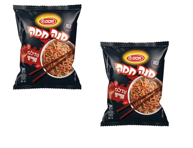 3 x tagliatelle aromatizzate al pollo Mana Chama Kosher Osem 70 g