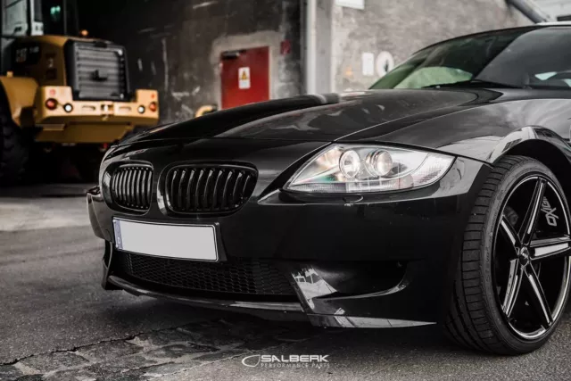 schwarz glänzende Nieren Set passend für BMW Z4 E85 Frontgrill salberk 8502