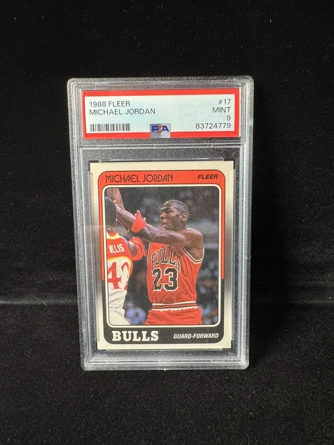 1988 fleer michael jordan psa 9