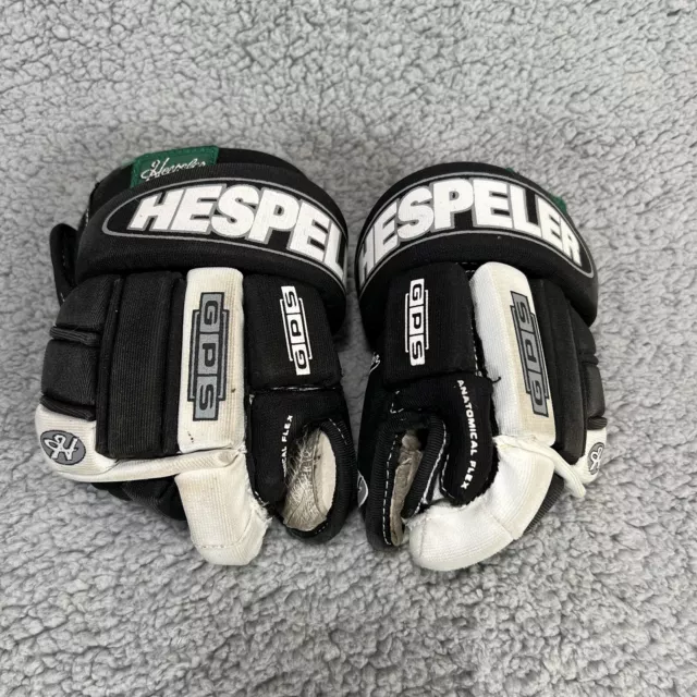 Hespeler GPS 9” 23cm Junior Youth Ice Hockey Gloves Black White