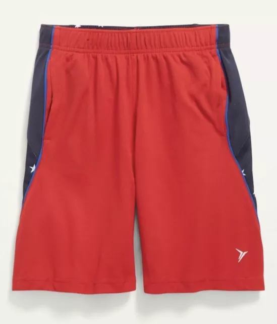 Old Navy Kids Boys Size XS (5) Go-Dry Mesh Shorts ~ Red White Blue ~ Americana