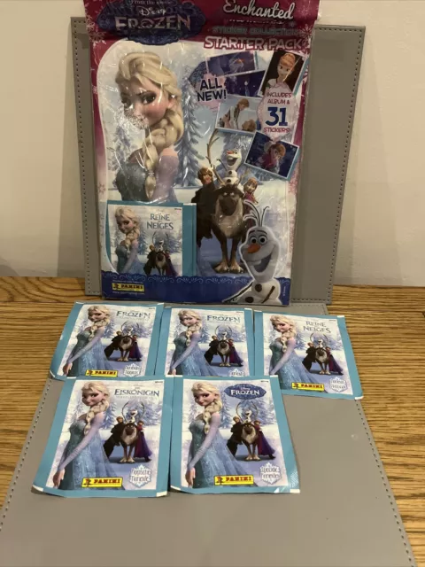 Panini Disney Frozen Sticker Album/Brand New/sealed/5 Extra Packs Of Stickers