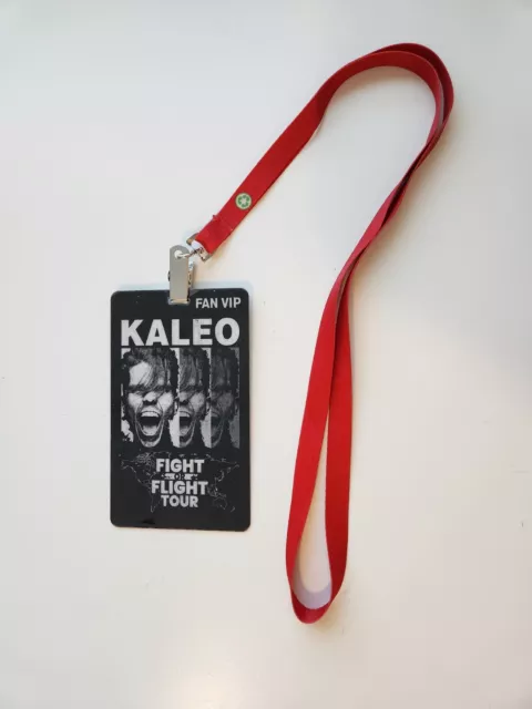 KALEO FIGHT OR FLIGHT Tour Fan VIP BACKSTAGE PASS Lanyard Tag BADGE