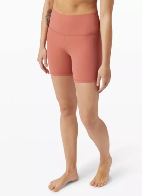 LULULEMON ALIGN HIGH RISE SHORT 6” - Rustic Coral - Brand New! NWT