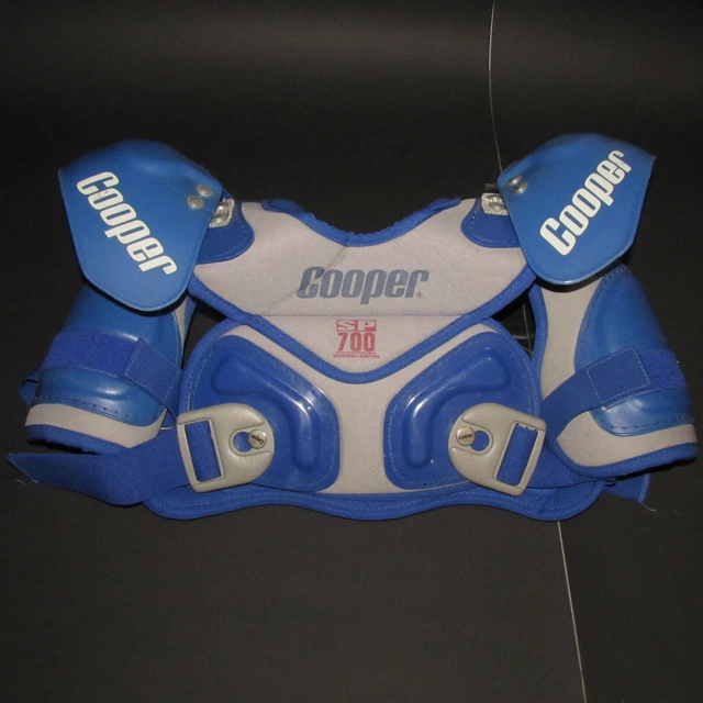 VINTAGE COOPER HOCKEY Shoulder Pads Men's Medium Royal Blue 1980's