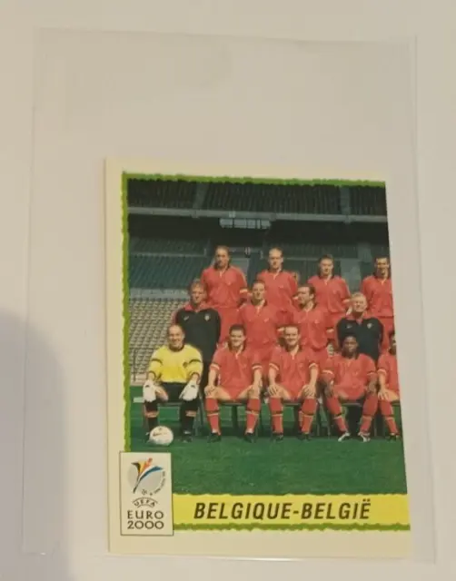 Image Sticker Vignette n°96 Equipe Team BELGIQUE Belgium PANINI UEFA EURO 2000
