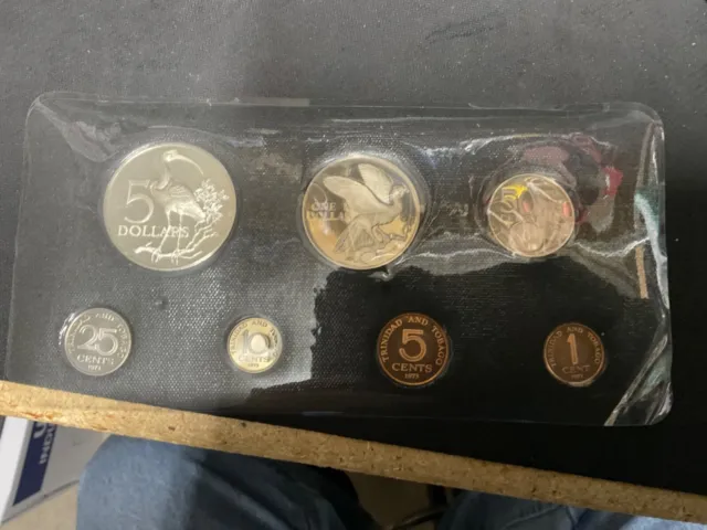 Trinidad & Tobago 1973 7 Coin Proof Set SKU JAN24061