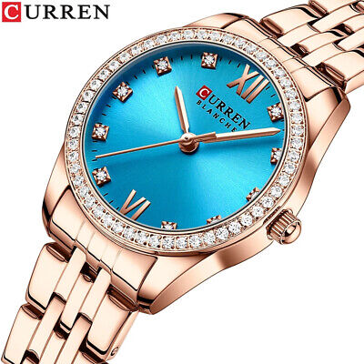 CURREN Ladies Watch Elegant Rhinestone Wristwatch Fashion Women Business Watches