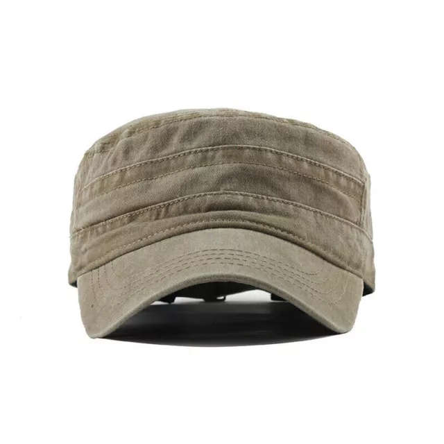 Casquette Army Style Militaire Ajustable 55-60cm Vintage 100% Coton Homme Femme 2