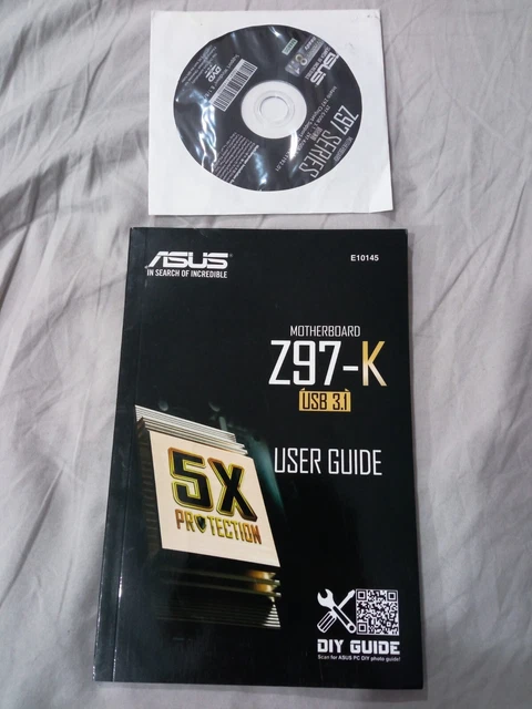 Manual and Driver Disk Motherboard Asus Z97-K USB 3.1