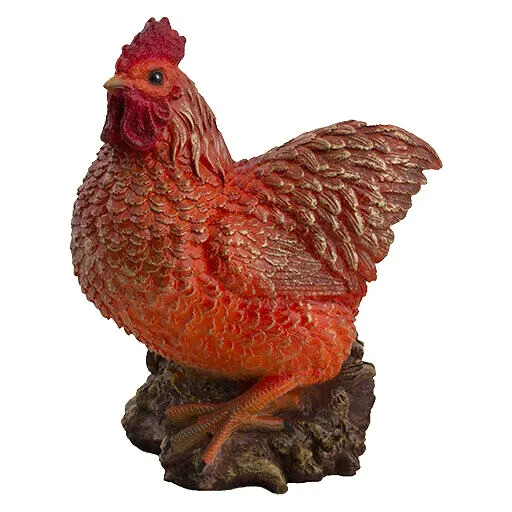 Large Chicken Figurine Hen Statue Garden Country Farm Decor Sculpture Poultry