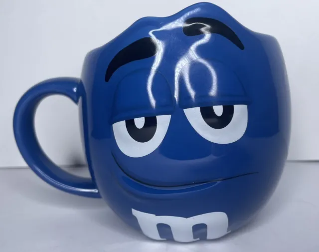 M&M's World Official Mug Large Blue Ceramic Mars 3D 2018 Tea Coffee Hot Cho