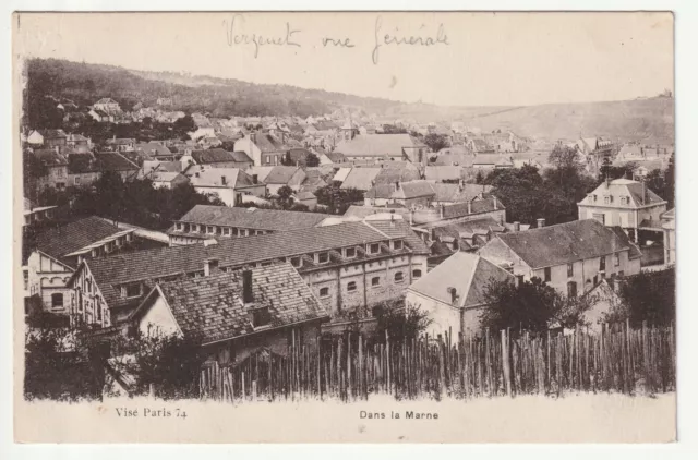 VERZENAY - Marne - CPA 51 - vue generale