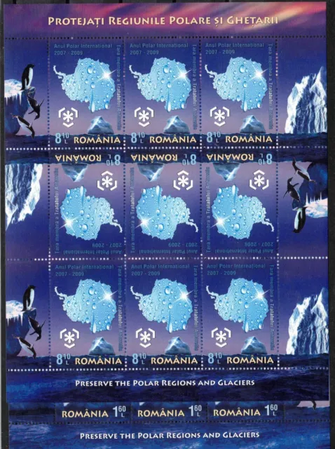 2009 Rumänien, Klb. Serie Polargebiet, postfrisch/MNH, MiNr. 6348/49, ME 65,-