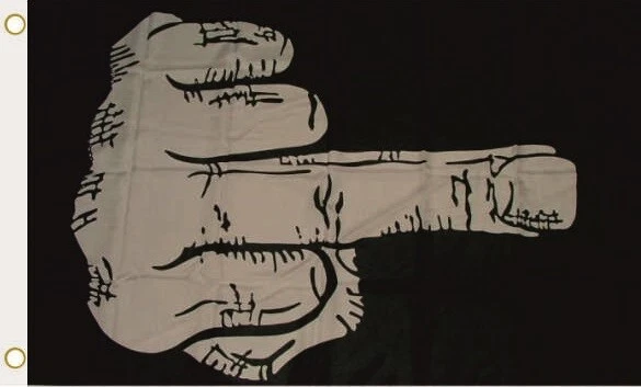 Flagge Fahne Stinkefinger 90 x 150 cm zum Hissen