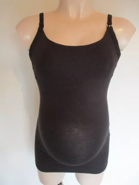 Ex M&S Black Or White Maternity Nursing Support Vest Top All Sizes