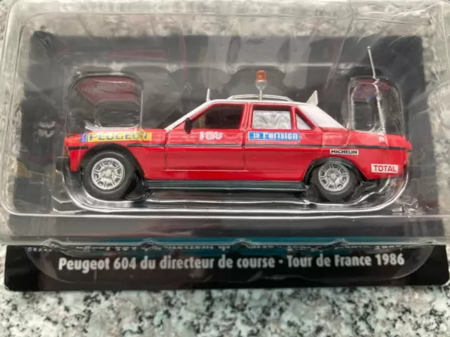 Peugeot 604 Renndirektor Tour De France 1986 ~ 1:43 Norev Versiegelte Blisterpackung