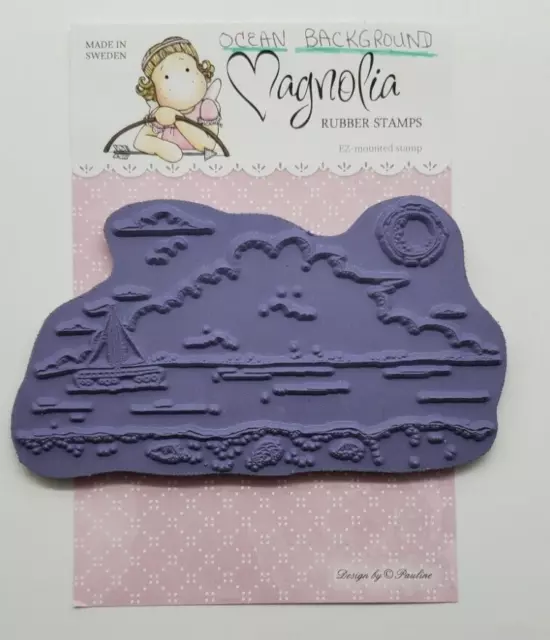 Magnolia Rubber Stamps Ocean Background Stamp Sea Sun Lake