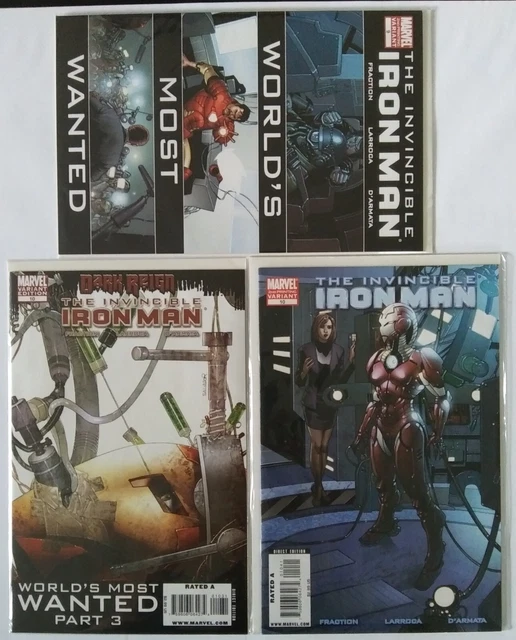 Invincible Iron Man 9 & 10 2nd Print + 10 Variant 1st Appearance Rescue 2008 Set