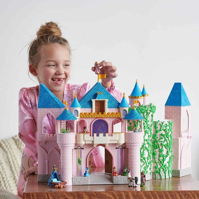 DISNEY STORE SLEEPING Beauty Deluxe Light Up Castle Playset Animators
