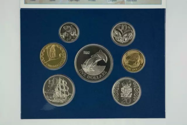 New Zealand - 2002 - Annual Uncirculated Coin Set - Hector's Dolphin