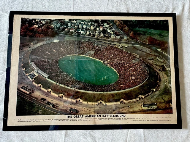 1939 YALE BOWL FOOTBALL STADIUM YALE VS Dartmouth Pre NFL VINTAGE NEWS