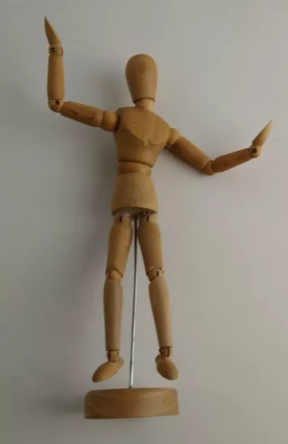 Anatomische Zeichnungspuppe Künstler Gelenkschaufensterpuppe 23 cm groß ohne Marke