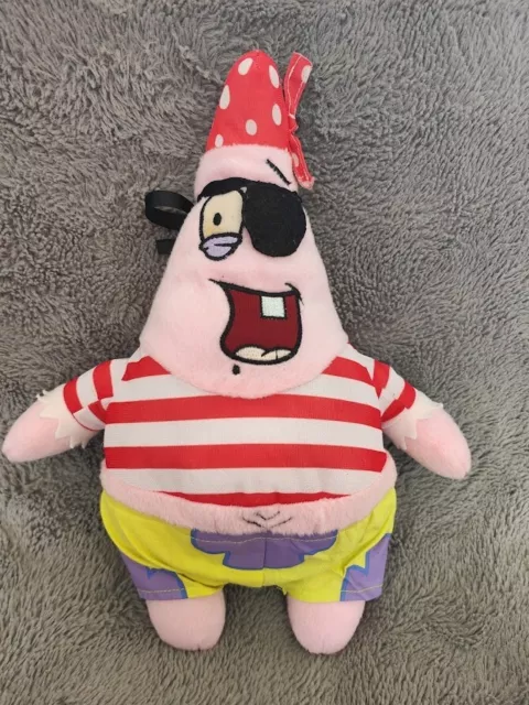 Play By Play Spongebob Squarepants - Pirate Patrick Star Soft Plush Toy 12"