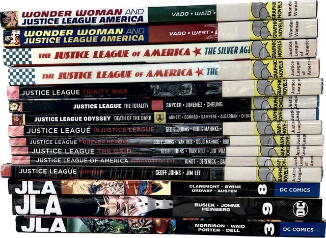 DC TPB/HC Graphic Novels Lot of 15 Justice League of America JLA Former Lib