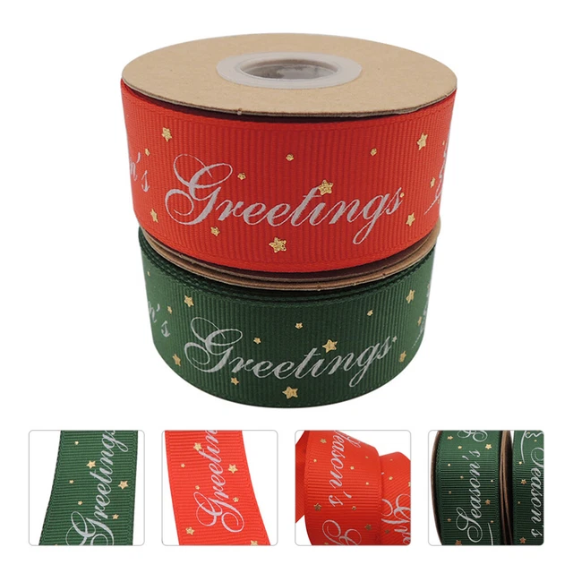 2 rollgift wrapping ribbon en Weihnachten Verpackung Band Urlaub Verpackung Band