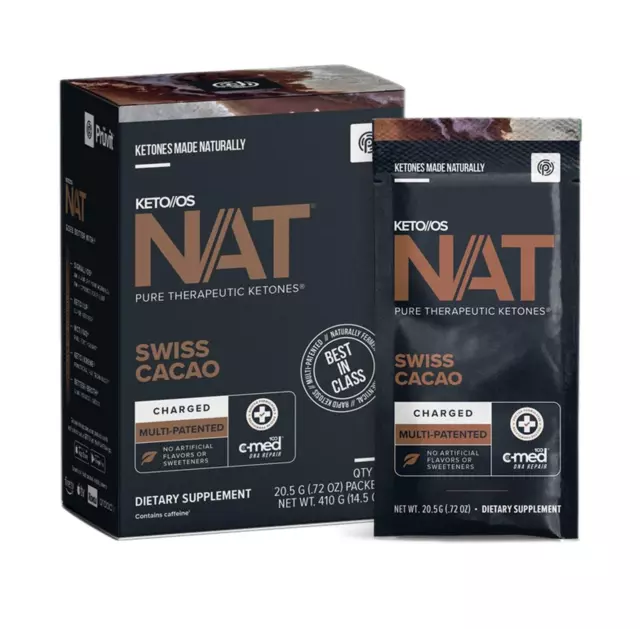 20 BUSTINE Pruvit Keto OS NAT Swiss Cacao Chetoni BRUCIAGRASSI Chetogenica ORA!