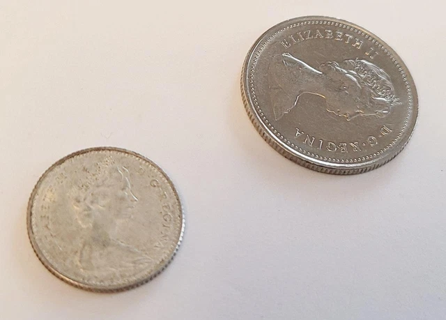2 Vintage Canadian Coins 1967 Centennial Dime 1979 Quarter