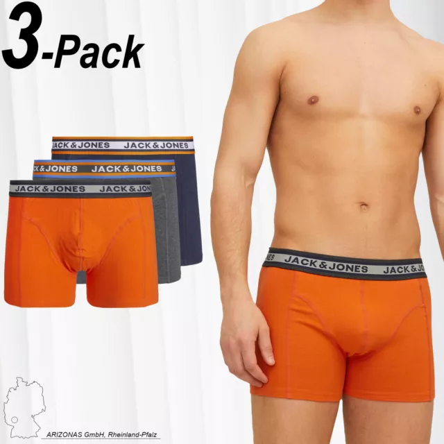 JACK & JONES 3-Piece Pack Boxer Trunks Set Retro Underwear JACMYLE