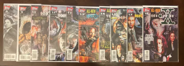 The X-Files Comic Book Lot #8-15, 17, 18, Topps Comics