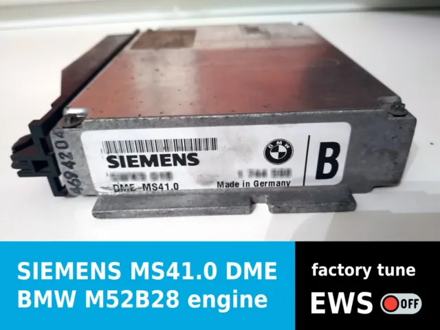BMW E36 328i Z3 2.8 M52 M52B28 ECU DME ENGINE CONTROL UNIT MODULE COMPUTER MS41