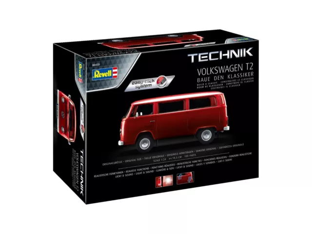 Revell  1:24 Volkswagen T2 - Technik - Easy Click System 00459 mit Elektronik