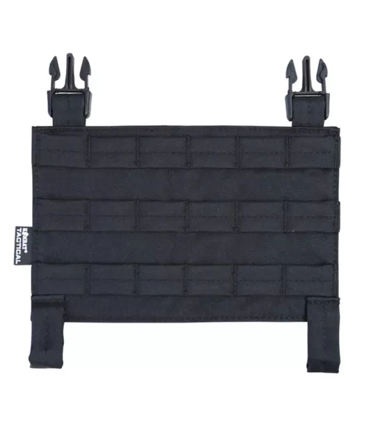 Buckle-Tek Based Molle Panel Black Rig Pouch Vest Loadout Attachment Airsoft